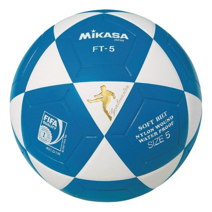 Bola Oficial de Futevôlei Mikasa FT-5 - Azul e Branca